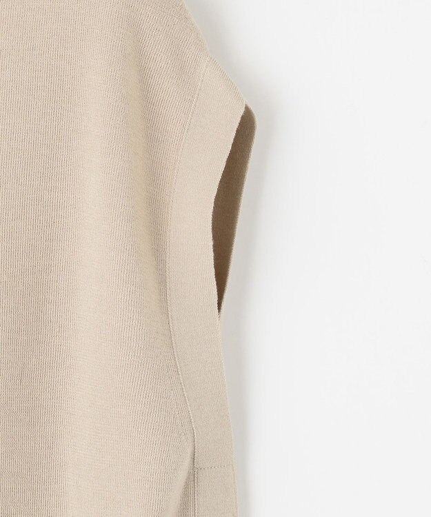 J.PRESS LADIES S 【洗える】FLORA ニットベスト ベージュ系