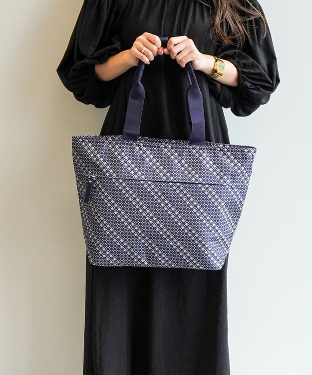 ACE BAGS & LUGGAGE hiromichi nakano フェズリ トートバッグ  17524 ヒロミチナカノ ネイビー（ジオメトリック）