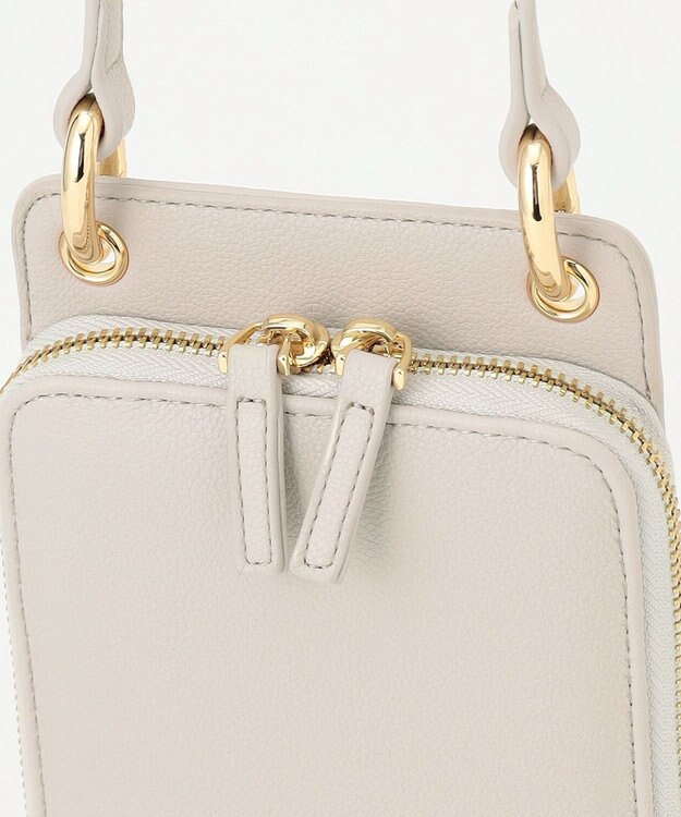 23区 スマホ  ポシェット アイボリー系