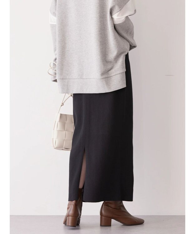 AMERICAN HOLIC 総針ニットタイトスカート Black