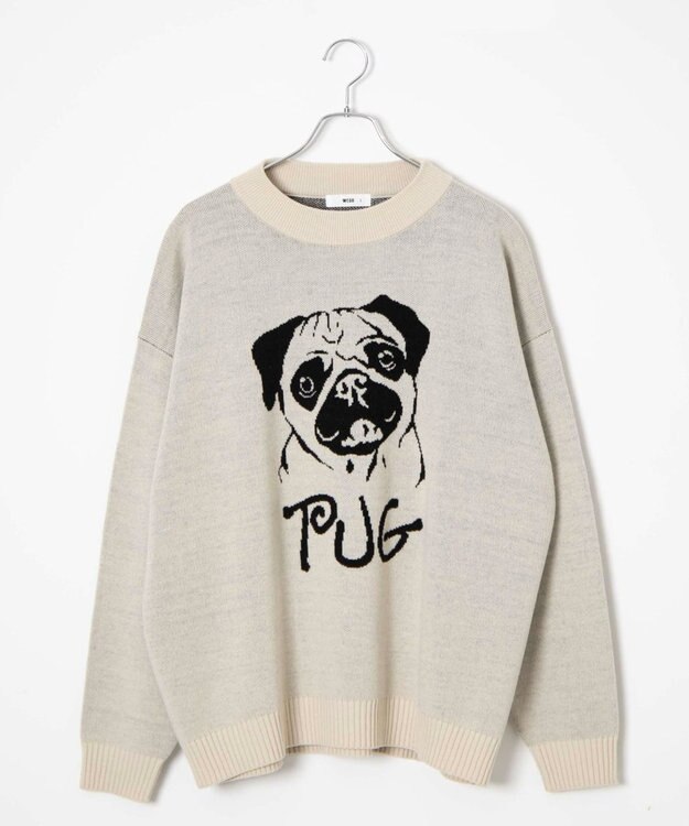 WEGO オーバーフィットジャガードプルオーバー 柄4