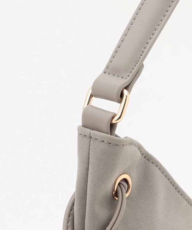 ANY 【A4サイズ収納可】スエードワンショルダーバッグ グレー