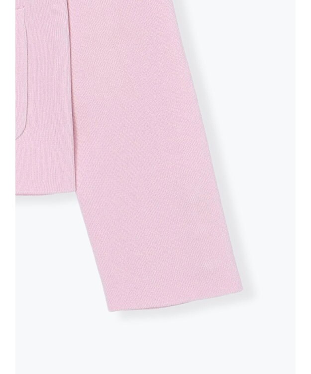 Te chichi 総針衿付きジャケットカーディガン ピンク