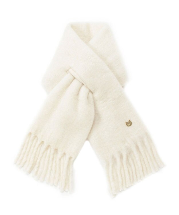 MOONBAT PAUL&JOE ACCESSOIRES(ポール&ジョー) ボリュームマフラー 無地 オフホワイト