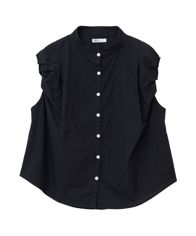 CRAFT STANDARD BOUTIQUE フレンチスリーブブラウス Black
