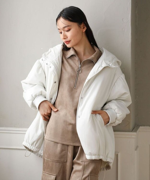 Green Parks ・ｓｗｉｎｇ　ｂｙ　モンスターパーカーコート Off White