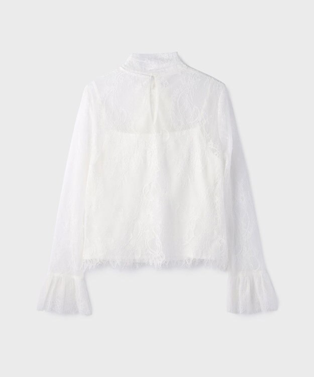 GRACE CONTINENTAL レースボウタイブラウス ホワイト