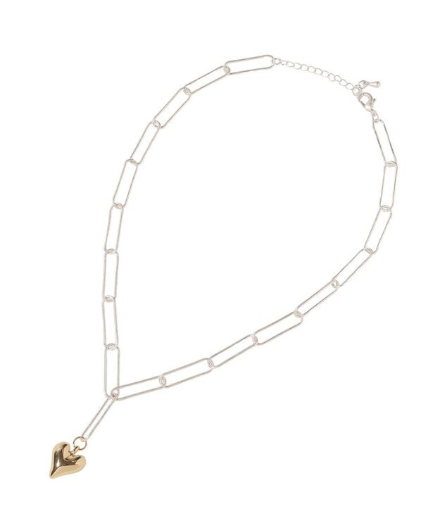 earth music&ecology ハートチェーンネックレス Silver