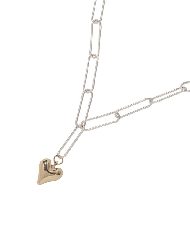 earth music&ecology ハートチェーンネックレス Silver