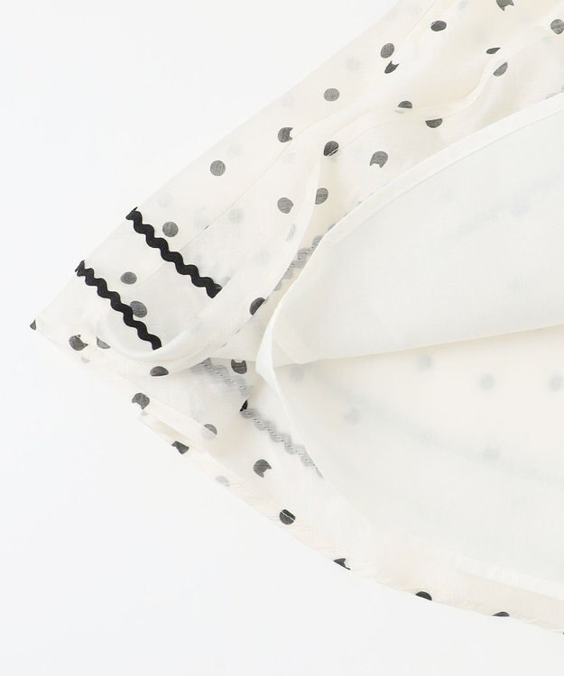 ANY KIDS ネコ×ドット スカート エクリュ