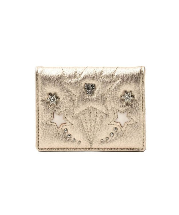 ANNA SUI ルシィ BOX小銭入れ＆カード入れ ゴールド