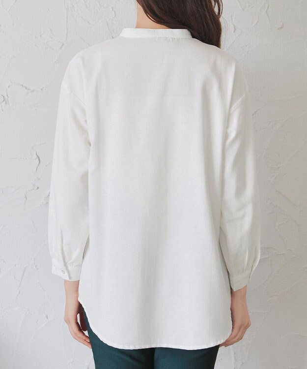 Tiaclasse 【2点セット】ニットベスト＋起毛シャツ チャコールグレー