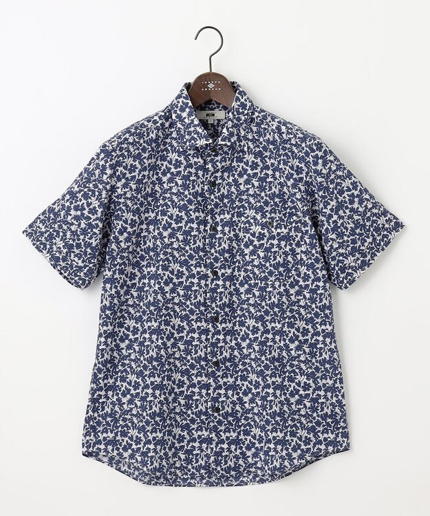 JOSEPH ABBOUD 【清涼感】テクスチャライズドライ フラワーエアリノ シャツ ホワイト系6