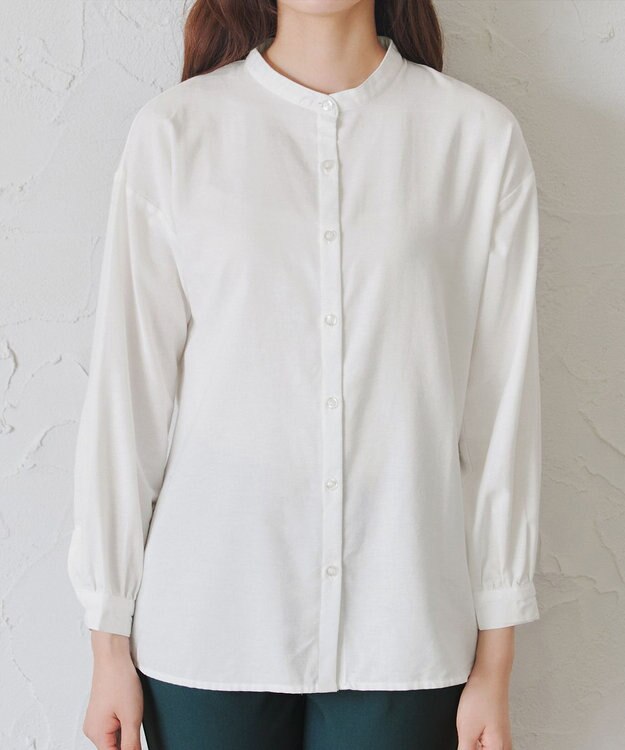 Tiaclasse 【2点セット・洗える】ニットベスト＋起毛シャツ チャコールグレー