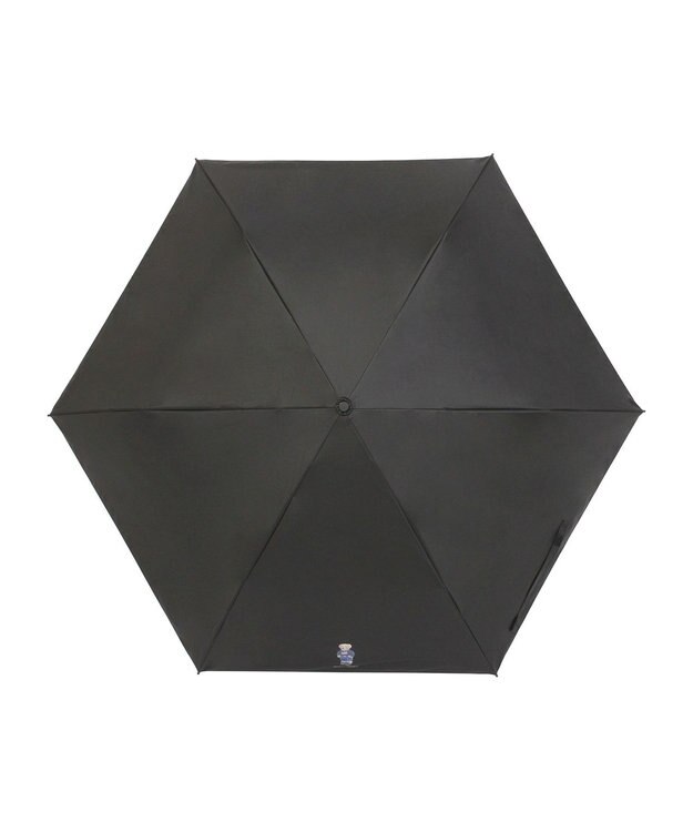 MOONBAT 【WEB限定/遮光率100%/遮熱/UV/耐風】POLO RALPH LAUREN（ポロ ラルフローレン）晴雨兼用日傘 ポロベア 無地 折りたたみ傘 ブラック