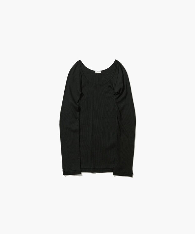 ATON COMPACT RIB | ロングスリーブＴシャツ BLACK