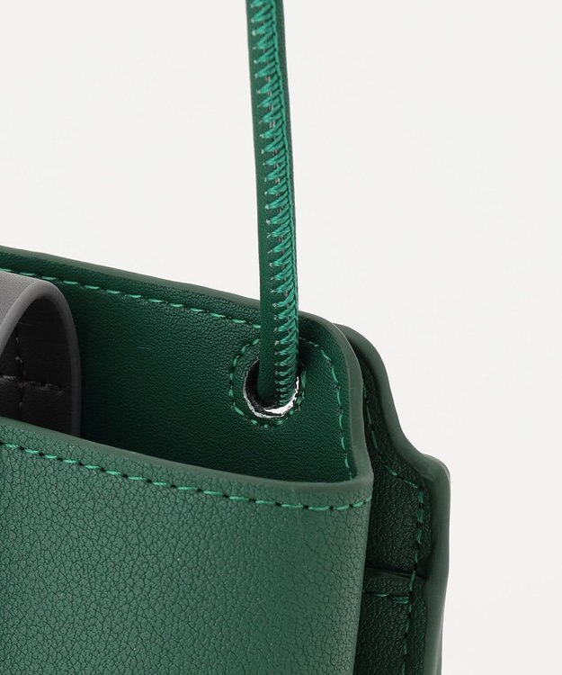 J.PRESS LADIES 【WEB限定カラーあり・セットアイテム】コインケース付き スマホ ポシェット グリーン系