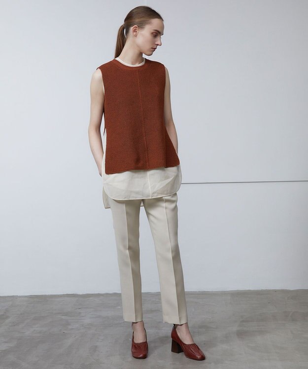 BEIGE， BARR / ノースリーブニット Amber