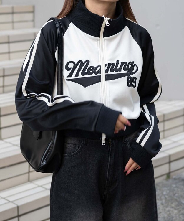 WEGO スタジアムロゴトラックジャケット ブラック