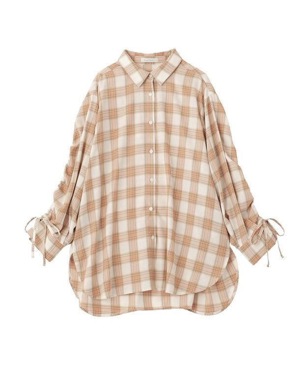 Green Parks 【しゃれシャツ】イージーケアシャーリングシャツ Beige