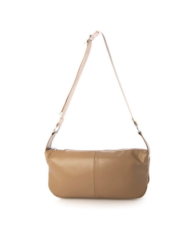 UNBILLION カシュカシュ cachecache / 横長ソフトショルダーバッグ ベージュ