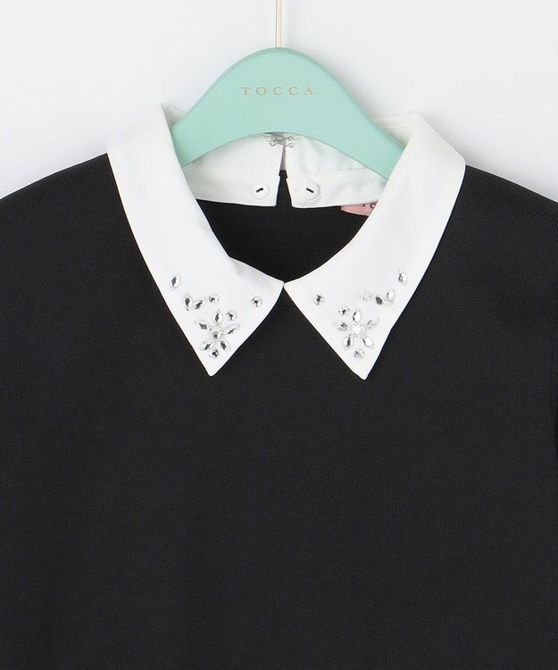 TOCCA 【洗える】GARDEN DEW ニットプルオーバー ブラック系