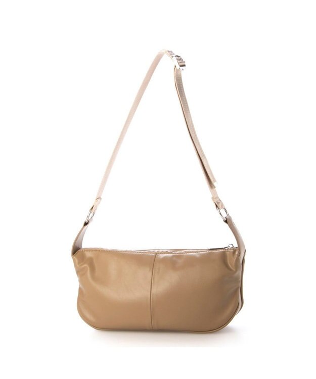 UNBILLION カシュカシュ cachecache / 横長ソフトショルダーバッグ ベージュ