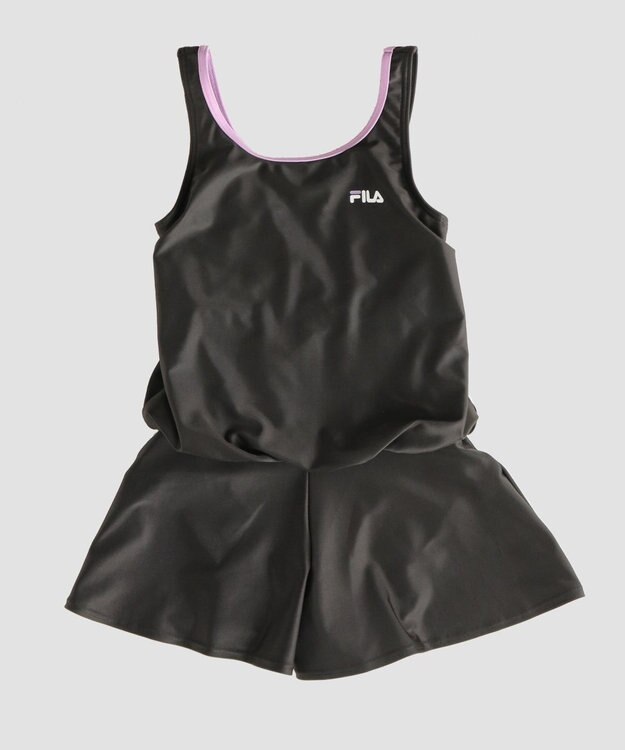 OP／FILA 【FILA】キュロットタイプのワンピーススクール水着 ブラック
