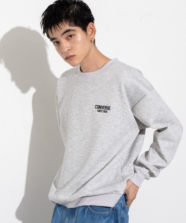 WEGO 【ユニセックス着用ITEM】CONVERSEバックサガラプルオーバー ライトグレー