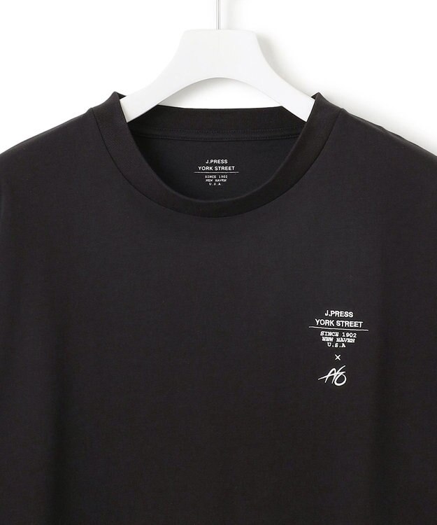 J.PRESS YORK STREET 【UNISEX】【NAO YSHIHARAコラボ】MAIKO グラフィック Tシャツ ブラック系