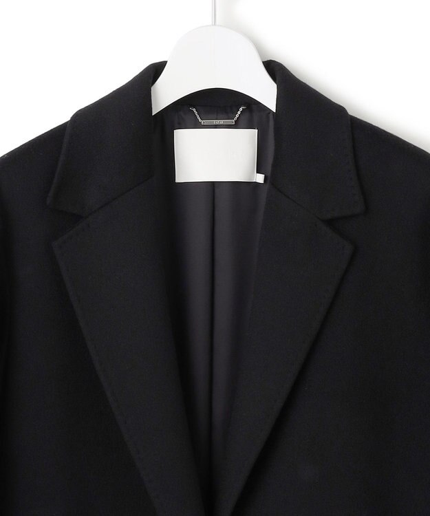 ICB ピュアカシミヤ チェスターコート ブラック系