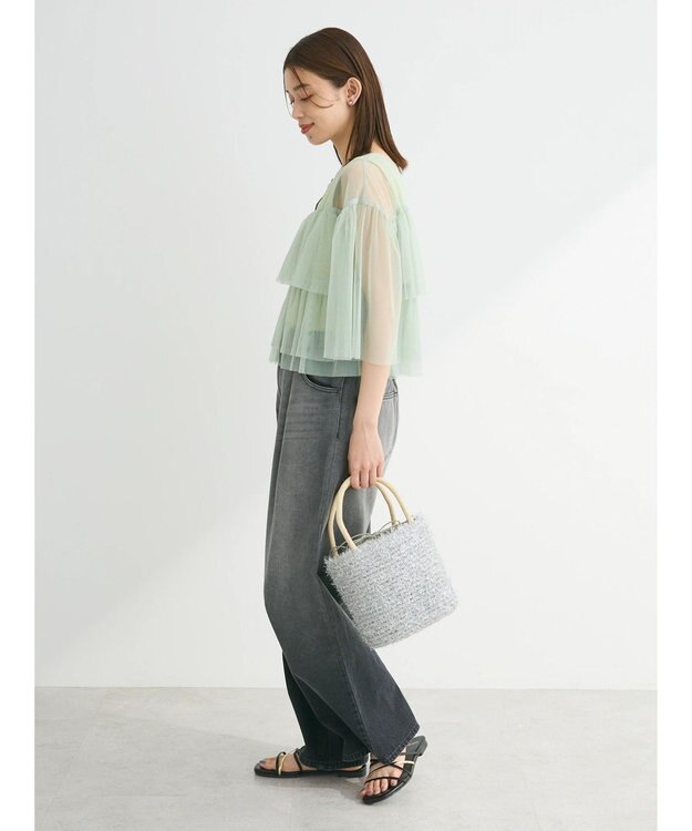 Green Parks ・ＥＬＥＮＣＡＲＥ　ＤＵＥグラデーションデニムパンツ Gray Mixture