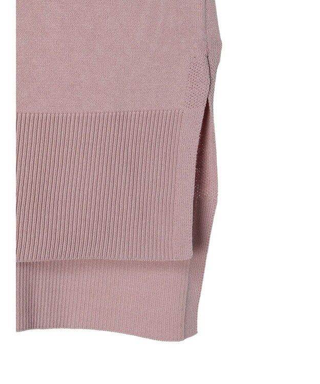 CRAFT STANDARD BOUTIQUE ＵＶカット接触冷感半袖ニットチュニック Pink