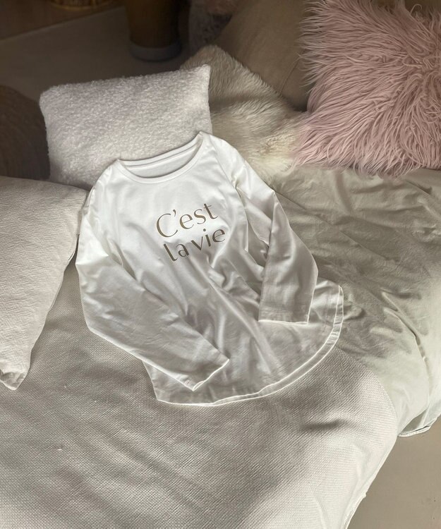 Feroux ロゴロング Tシャツ キャメル系