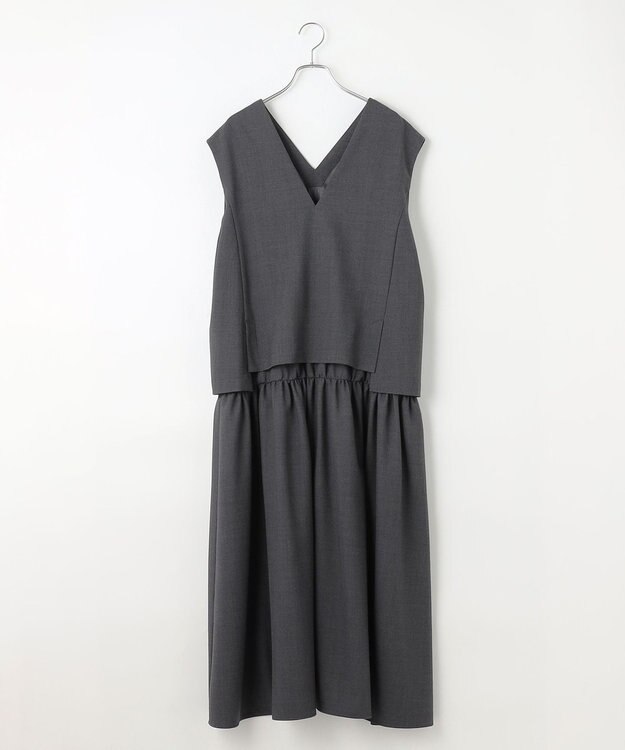 #Newans セットアップライクワンピース グレー