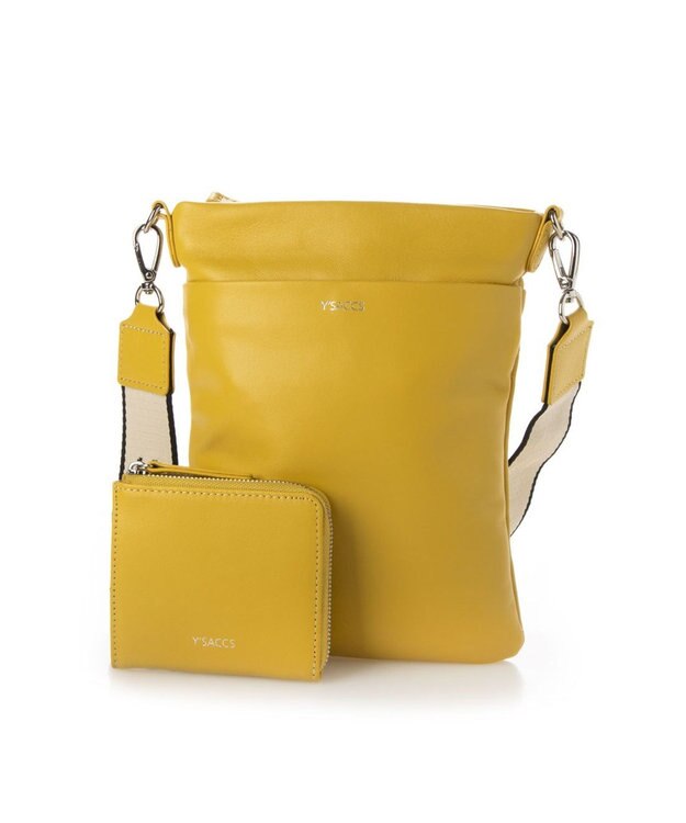 Y'SACCS イタリアンシープ 財布付きスマホポシェット イエロー