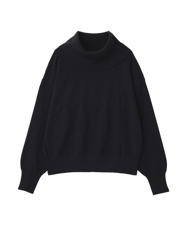 YECCA VECCA オフタートルネックニット Black