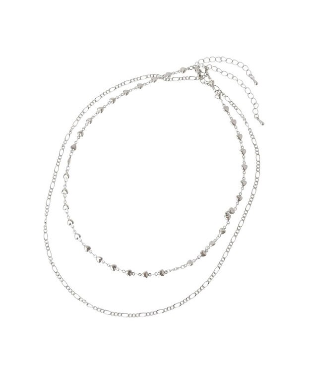 Green Parks ｅｖｅｒｙ　ｗａｌｋ．２本セットハートネックレス Silver