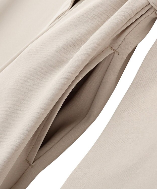 YECCA VECCA 【UVカット/花粉ガード】素材MIXトレンチコート Gray Beige