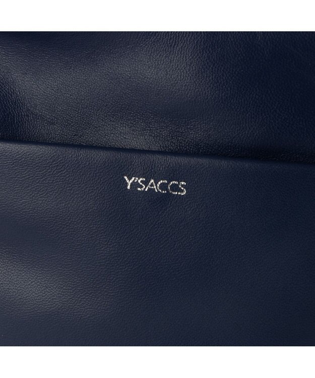 Y'SACCS イタリアンシープ 財布付きスマホポシェット ネイビー
