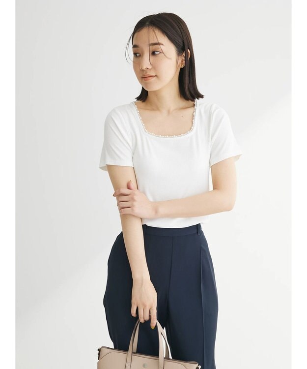 Green Parks ・ＳＵＧＡＲ　ＳＰＯＯＮ　パールスクエアプルオーバー Off White