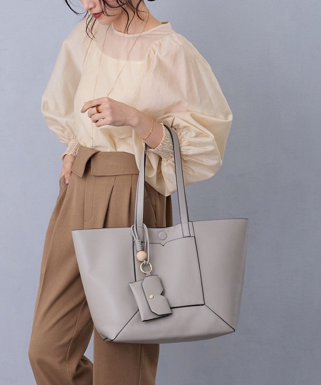 MioFIRANO DOOR I001 トートバッグ A4サイズ対応 リバーシブル LIGHT GRAY