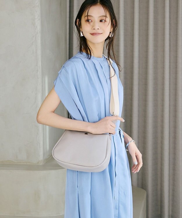 TOPKAPI 【Breath TOPKAPI】RIPPLE リプル ラウンド ショルダーバッグ サンドグレー