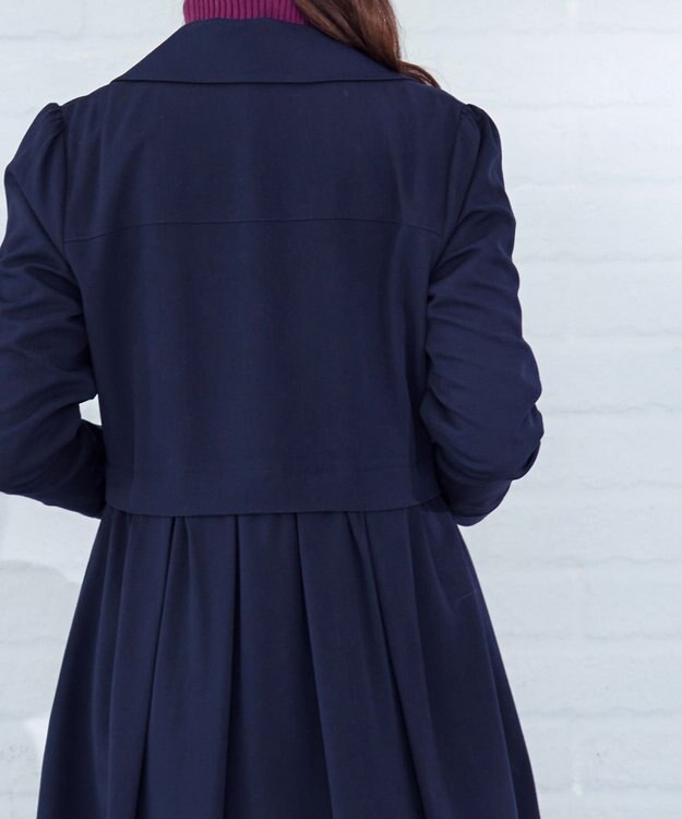 Tiaclasse 【洗える】フレアトレンチコート ネイビー