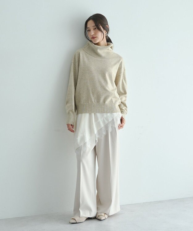 YECCA VECCA オフタートルネックニット Black