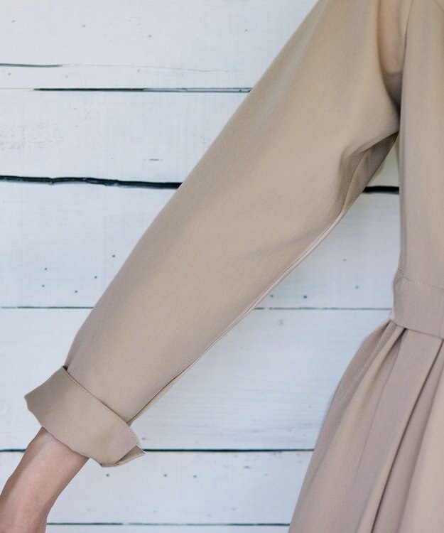 Tiaclasse 【洗える】フレアトレンチコート グレージュ