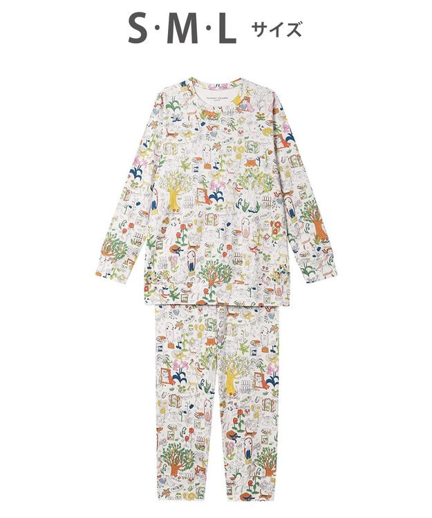 tsumori chisato SLEEP ツモリチサト パジャマ 長袖 長ズボン 綿100%(本体) UDX533 /ワコール アイボリー