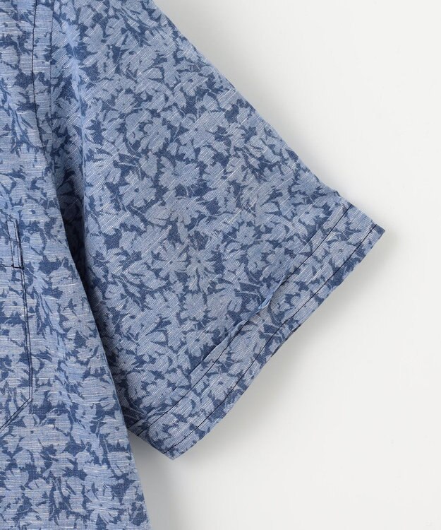 JOSEPH ABBOUD 【清涼感】テクスチャライズドライ フラワーエアリノ シャツ ネイビー系6