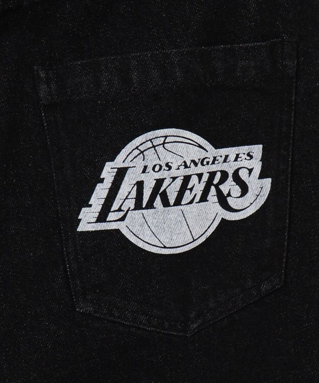 WEGO 【ユニセックス着用ITEM】別注NBAデニムパンツ デニムブラック