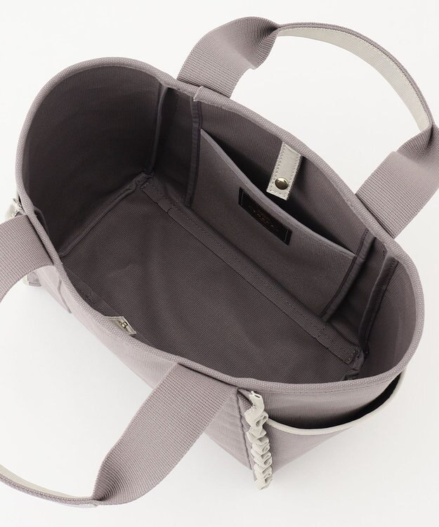 TOCCA FRILL CANVASTOTE キャンバストートバッグ ライトグレー系